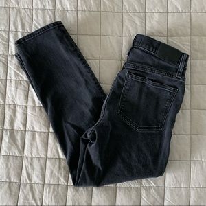 Madewell Washed Black Classic Straight Jean